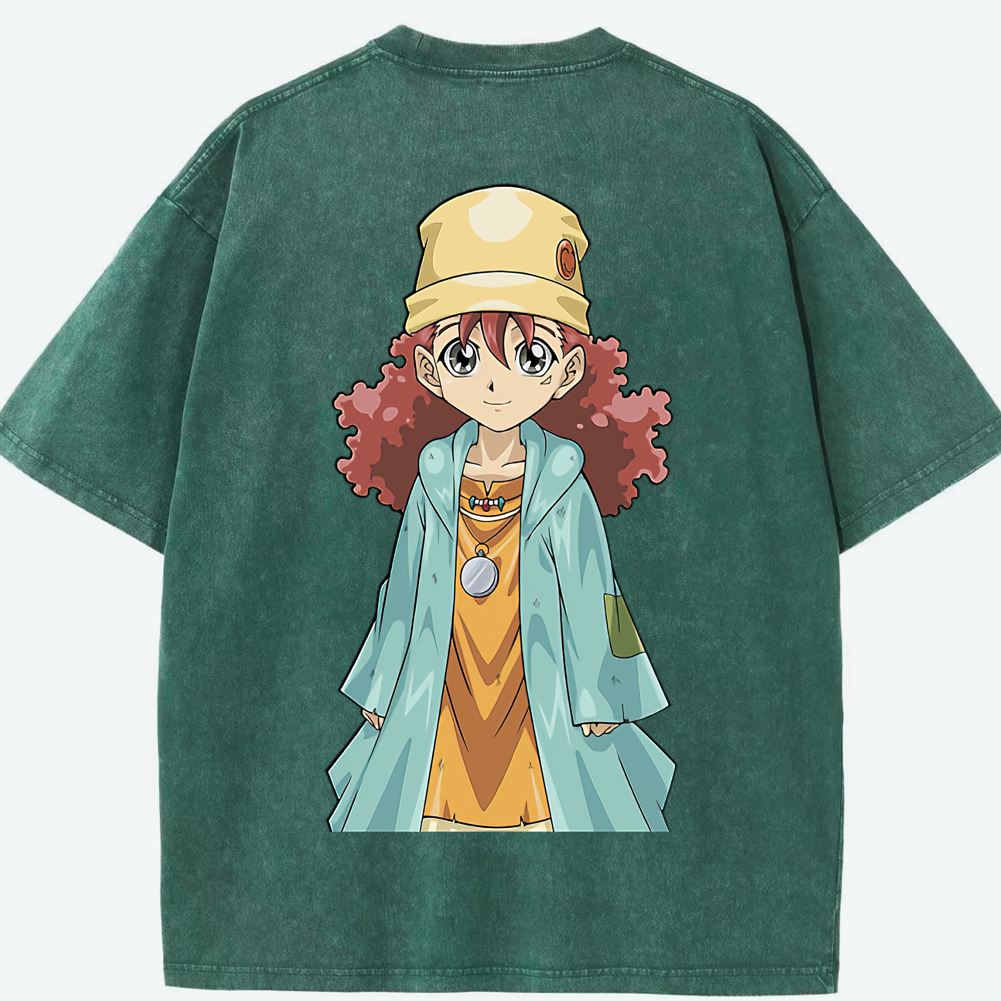 （画像用） 遊☆戯☆王 Yu-Gi-Oh! 綿100% ヴィンテージ風 半袖Tシャツ（背面プリント）